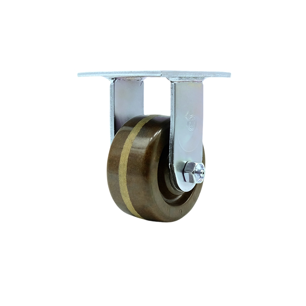 High Temperature Phenolic Rigid Top Plate Heavy Duty Caster with 4 Inch Wheel – 800 lbs. Capacity/Caster - Service Caster Brand — photo 1