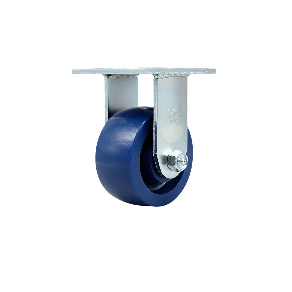 Service Caster Brand Replacement Caster for McMaster Carr Caster 22455T55 - Rigid Top Plate Caster with 4 Inch Solid Polyurethane Wheel - 700 lbs. Capacity/Caster — photo 1