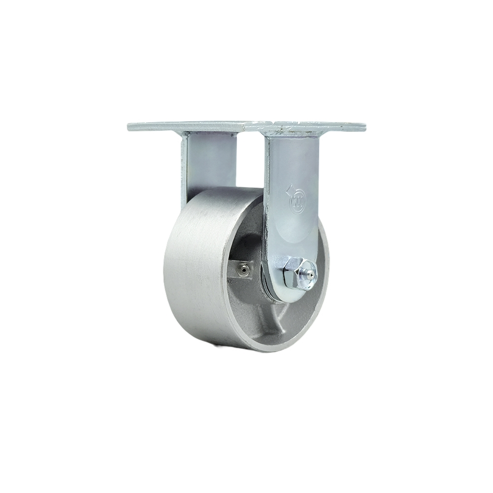 Service Caster Brand Replacement for McMaster Carr Caster 2408T35 - Rigid Top Plate Caster with 4 Inch Semi Steel Cast Iron Wheel - Heavy Duty Replacement Caster - 1,000 lbs. Capacity Per Caster — photo 1