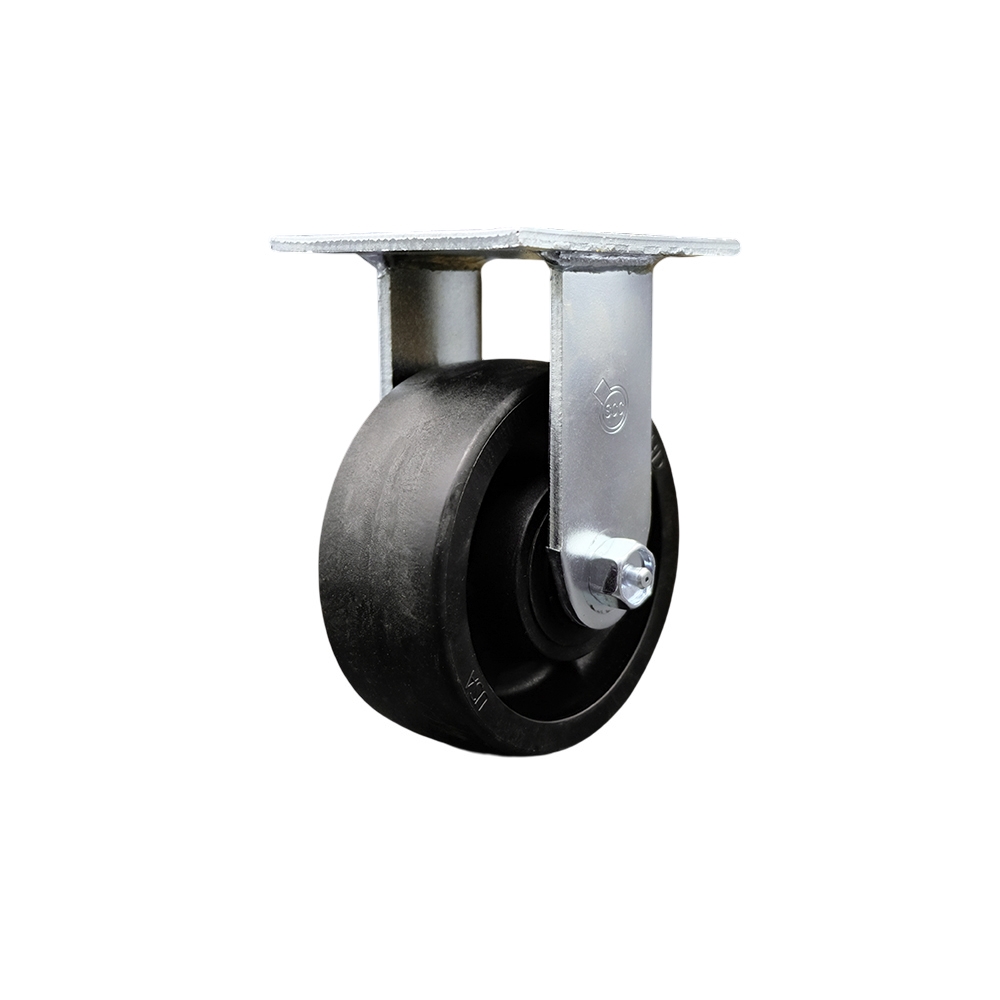 5" Heavy Duty Rigid Caster with Glass Filled Nylon Wheel - 1,250 lbs Capacity - Service Caster Brand — photo 1