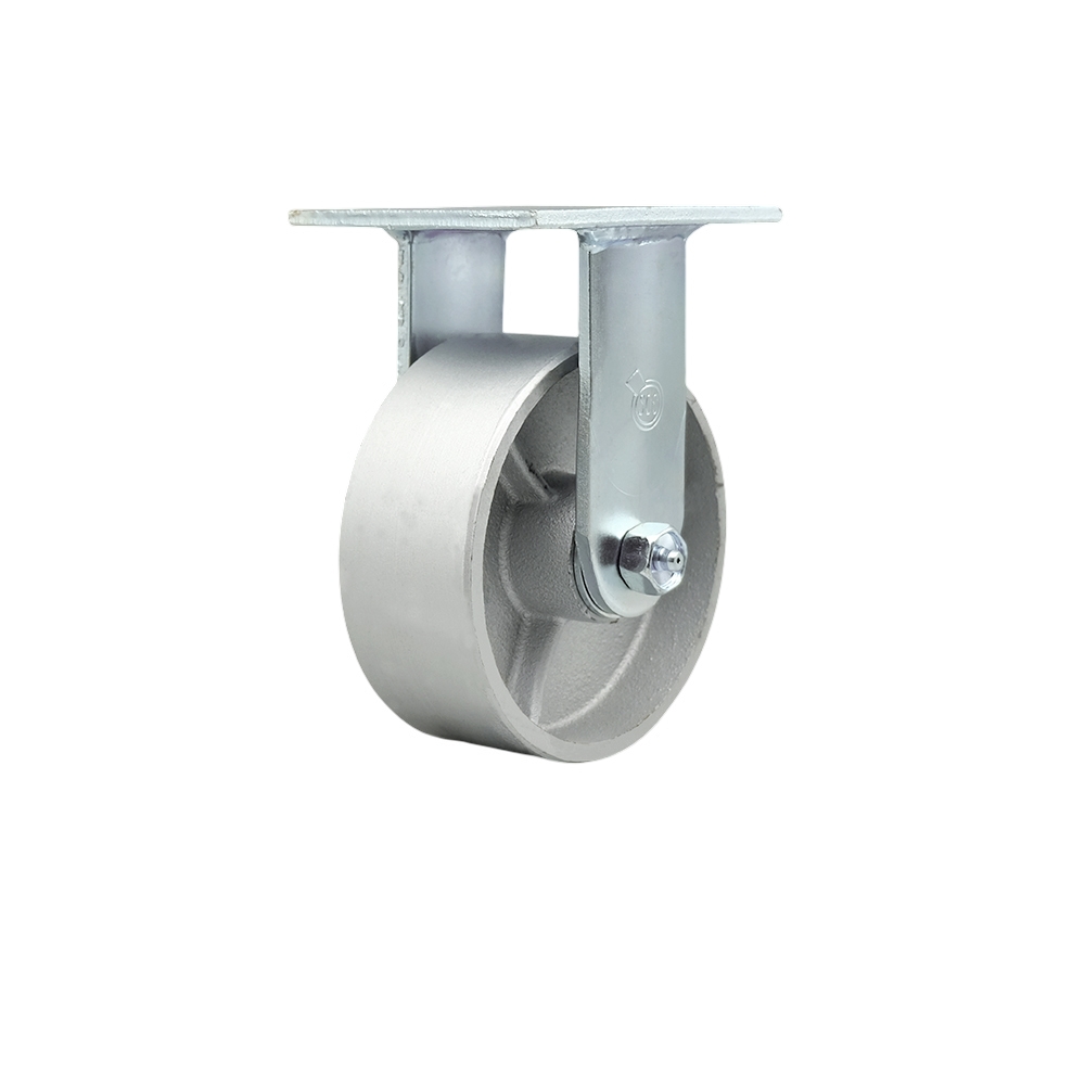 Service Caster Brand Replacement for McMaster Carr Caster 2408T101 - Rigid Top Plate Caster with 5 Inch Semi Steel Cast Iron Wheel - Heavy Duty Replacement Caster - 1,000 lbs. Capacity Per Caster — photo 1