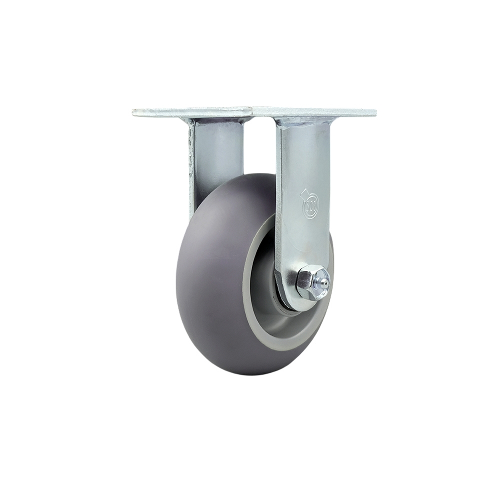 Service Caster Brand Replacement Caster for Magliner Platform Truck Caster 13054 – Heavy Duty Replacement – Thermoplastic Rubber Donut Tread Rigid Top Plate Caster w/5" x 2" Gray Wheel –350lbs./Caster — photo 1