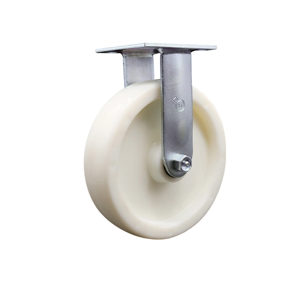 Nylon Rigid Top Plate Heavy Duty Caster with 8 Inch Wheel – 1,250 lbs. Capacity/Caster - Service Caster Brand — photo 1