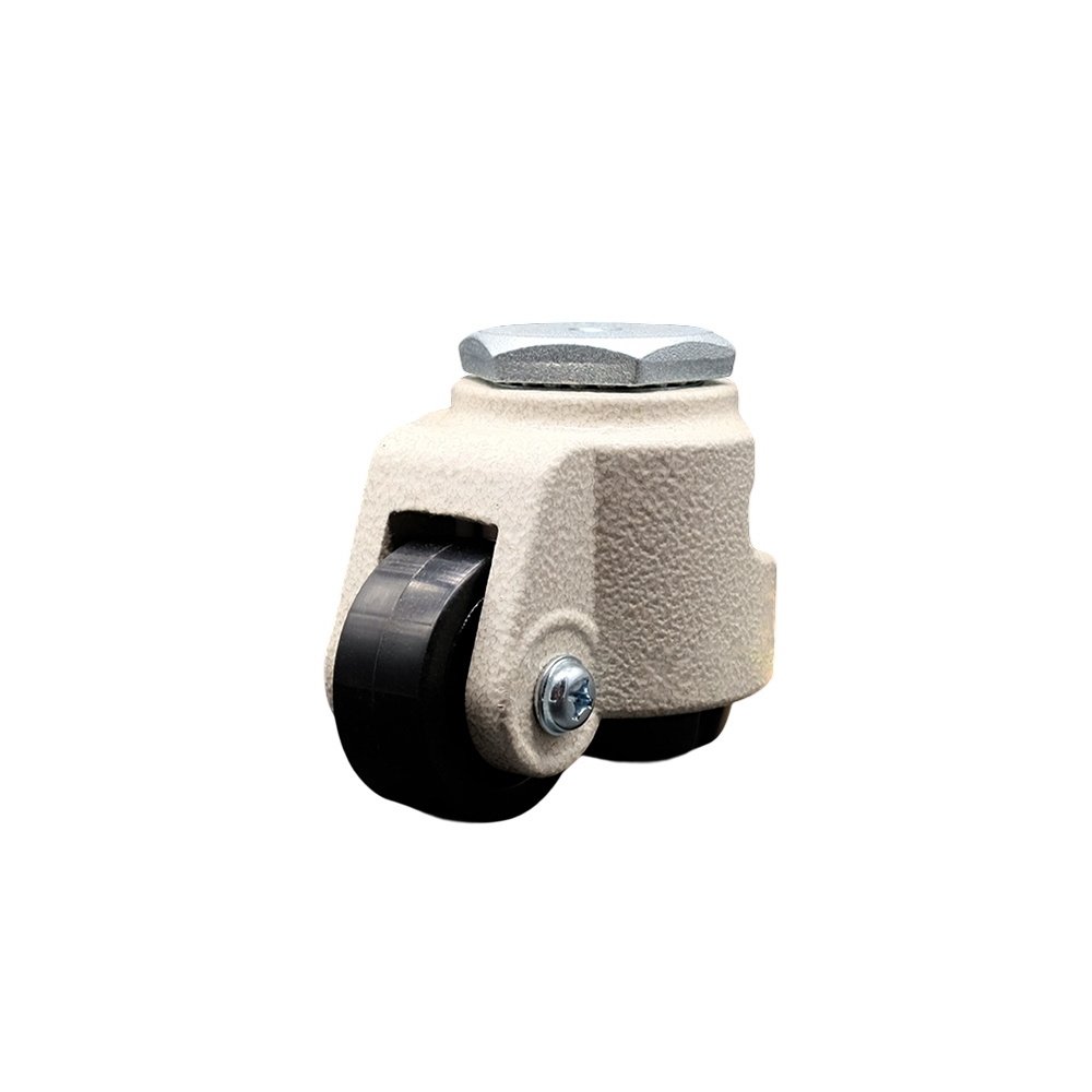 Nylon Swivel Threaded Stem Caster w/1.65" Black Wheel and M8 x 1.25mm x 15mm Stem - 55 lbs Capacity/Caster - Service Caster Brand — photo 1