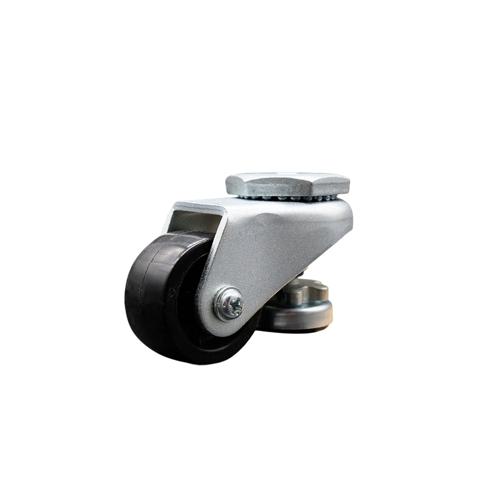 Nylon Swivel Threaded Stem Caster w/2" Black Wheel and M12 x 1.75mm x 18mm Stem - 220 lbs Capacity/Caster - Service Caster Brand — photo 1