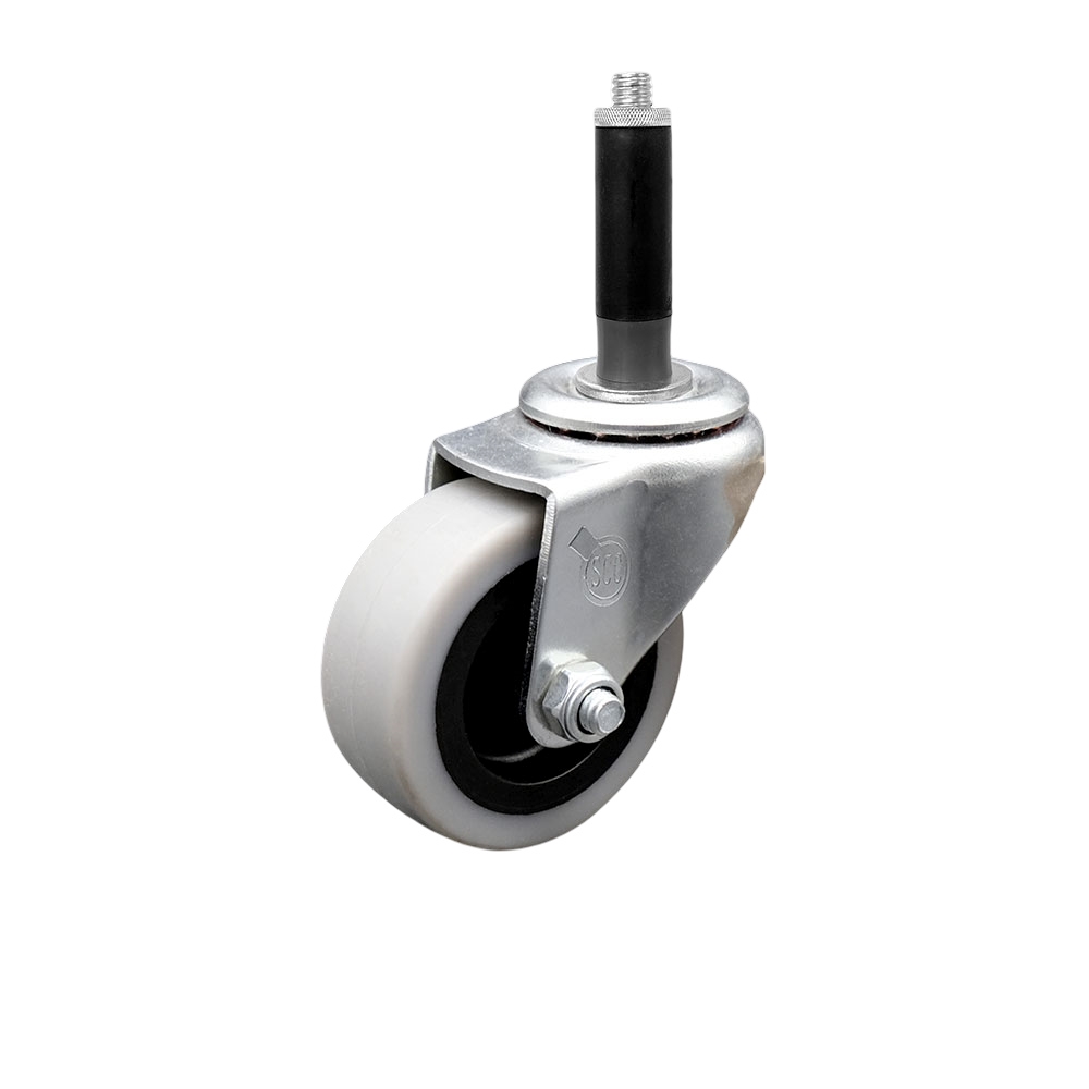 2 Inch Swivel Thermoplastic Rubber Caster Wheel and 3/4 Inch Expanding Adapter Stem Caster - 80 lbs. Per Caster - Service Caster Brand — photo 1