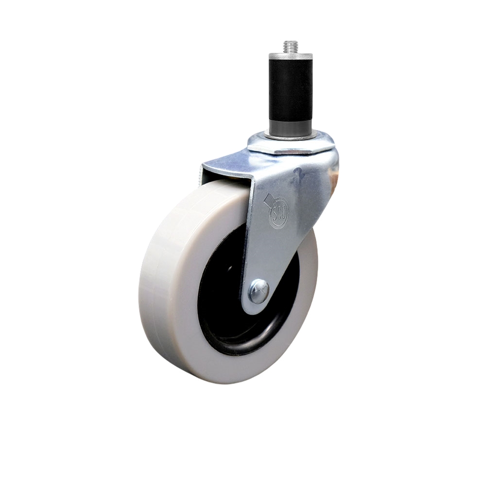 3 Inch Swivel Thermoplastic Rubber Caster Wheel and 1-1/2 Inch Expanding Adapter Stem Caster - 110 lbs. Per Caster - Service Caster Brand — photo 1