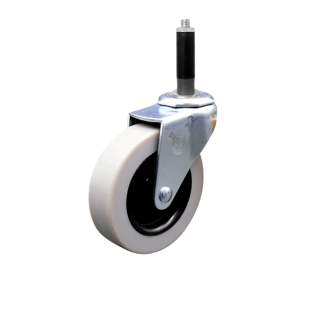 Service Caster Brand Replacement for Colson Caster 1.03367.441 MTG40 - 3 Inch Swivel Thermoplastic Rubber Caster and 3/4" Expanding Adapter Stem - 110 lbs./caster — photo 1