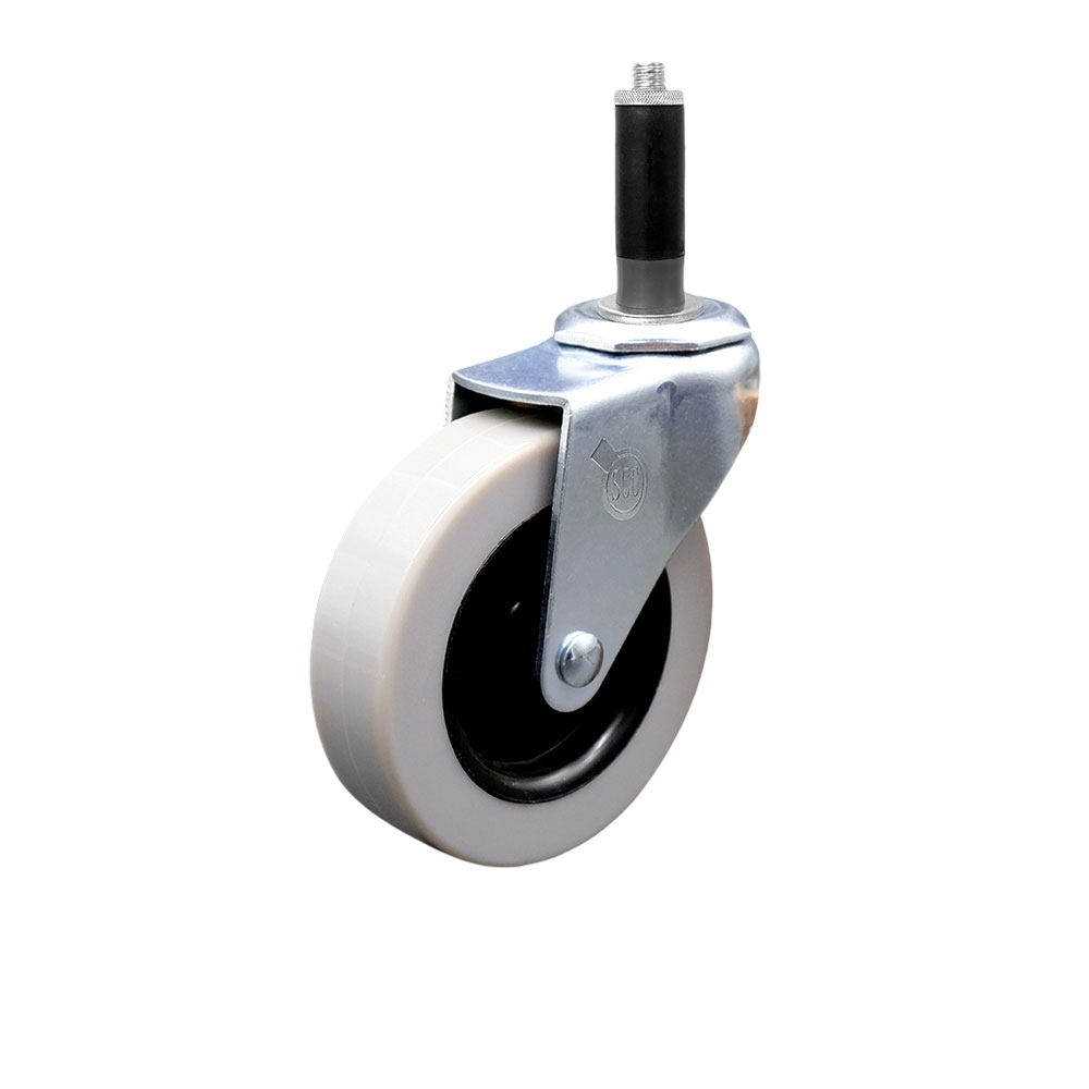 Service Caster Brand Replacement for Colson Caster 1.03367.441 MTG41 - 3 Inch Swivel Thermoplastic Rubber Caster and 7/8" Expanding Adapter Stem - 110 lbs./caster — photo 1