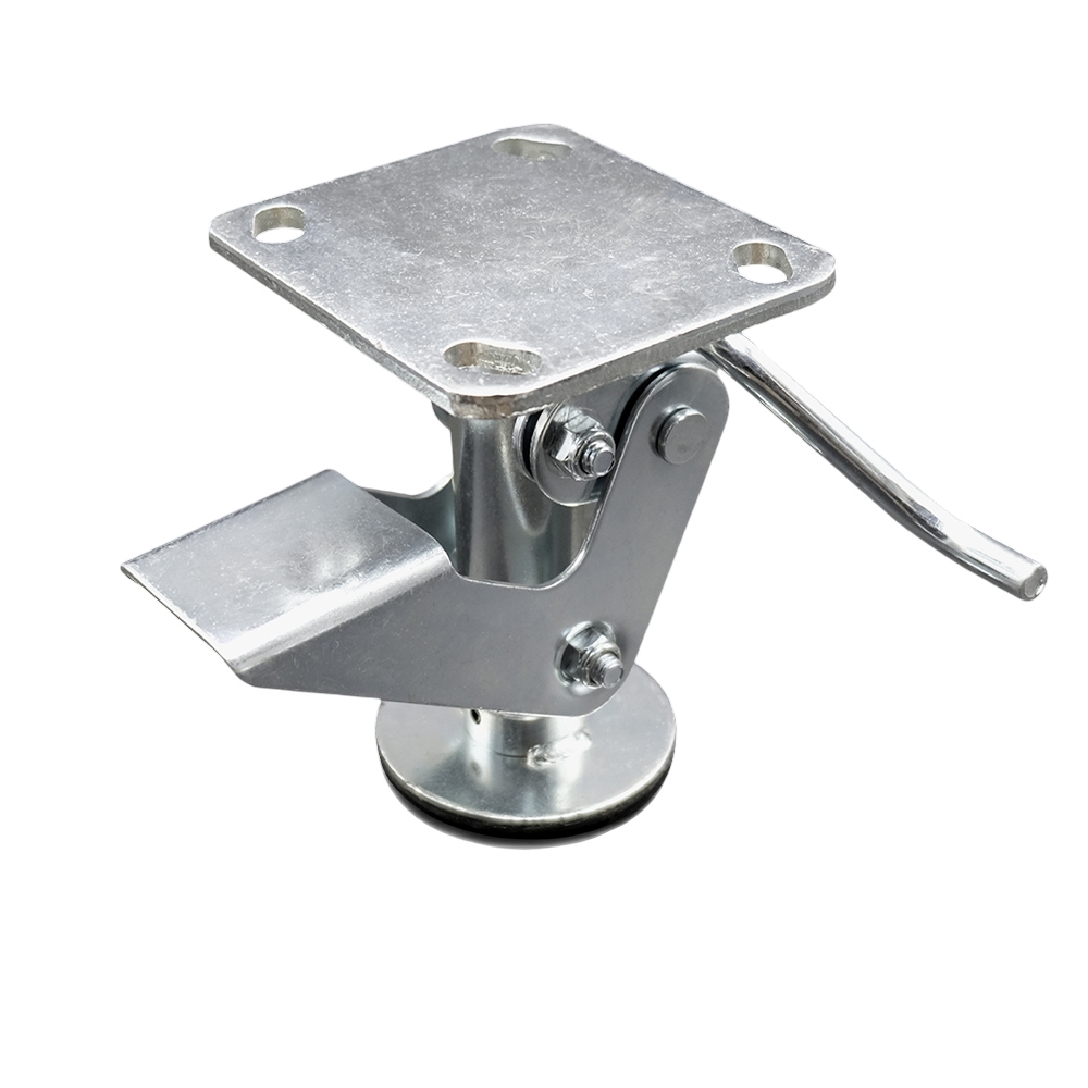 5" Kickbar Floor Truck Lock w/Top Plate - Service Caster Brand — photo 1