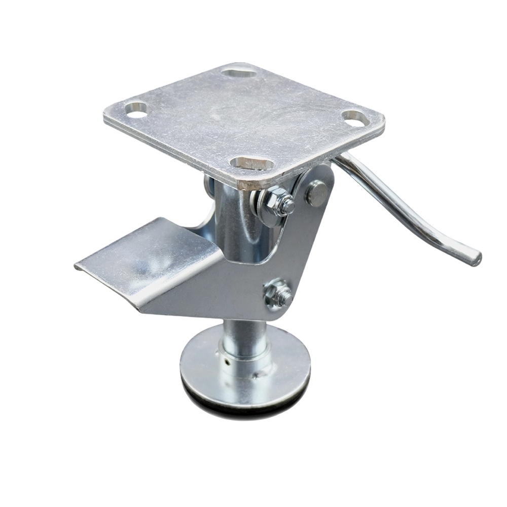 6" Kickbar Floor Truck Lock w/Top Plate - Service Caster Brand — photo 1