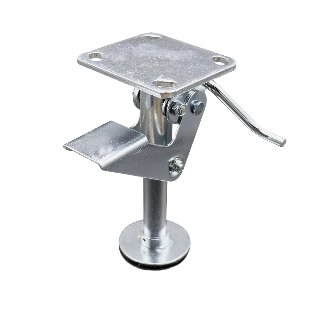 8" Kickbar Floor Truck Lock w/Top Plate - Service Caster Brand — photo 1