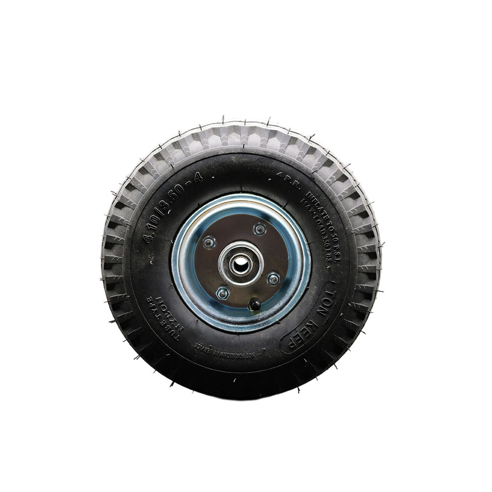 10" x 3.5" Pneumatic Wheel Only with a 4" Centered Hub and Ball Bearings - 330 lbs Capacity per Wheel  -  Service Caster Brand — photo 1