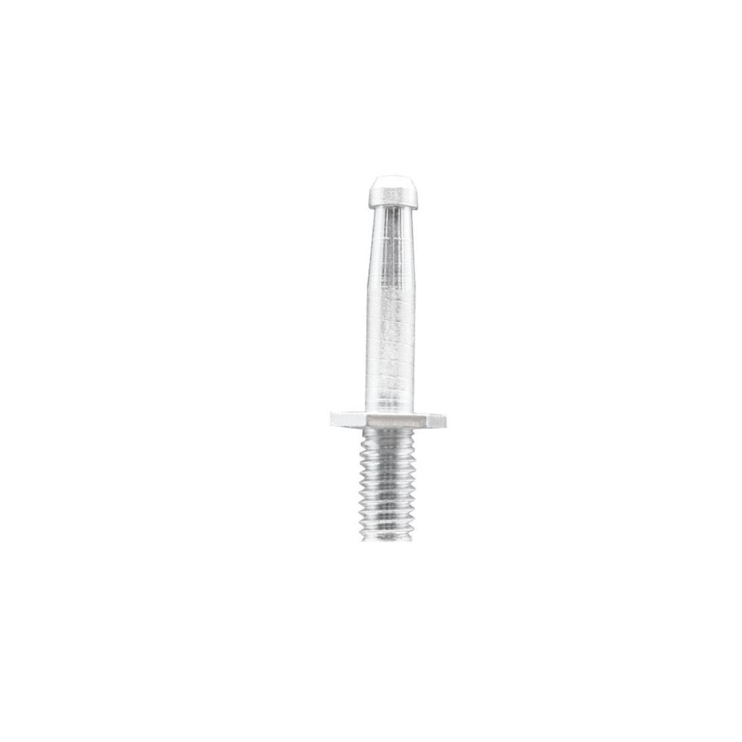 Zinc Plated Grip Neck Stem for 3/8 Inch Light Duty Bolt Hole Casters - 5/16 Inch Diameter x 1-1/2 Inch Length - Service Caster Brand — photo 1