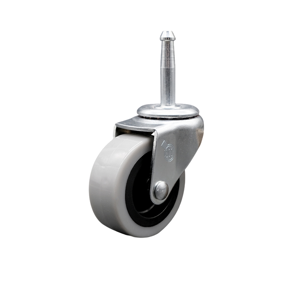 2 Inch Swivel Polyurethane Caster Wheel and 5/16 Inch Grip Neck Stem Caster - 90 lbs. Per Caster - Socket Included - Service Caster Brand — photo 1