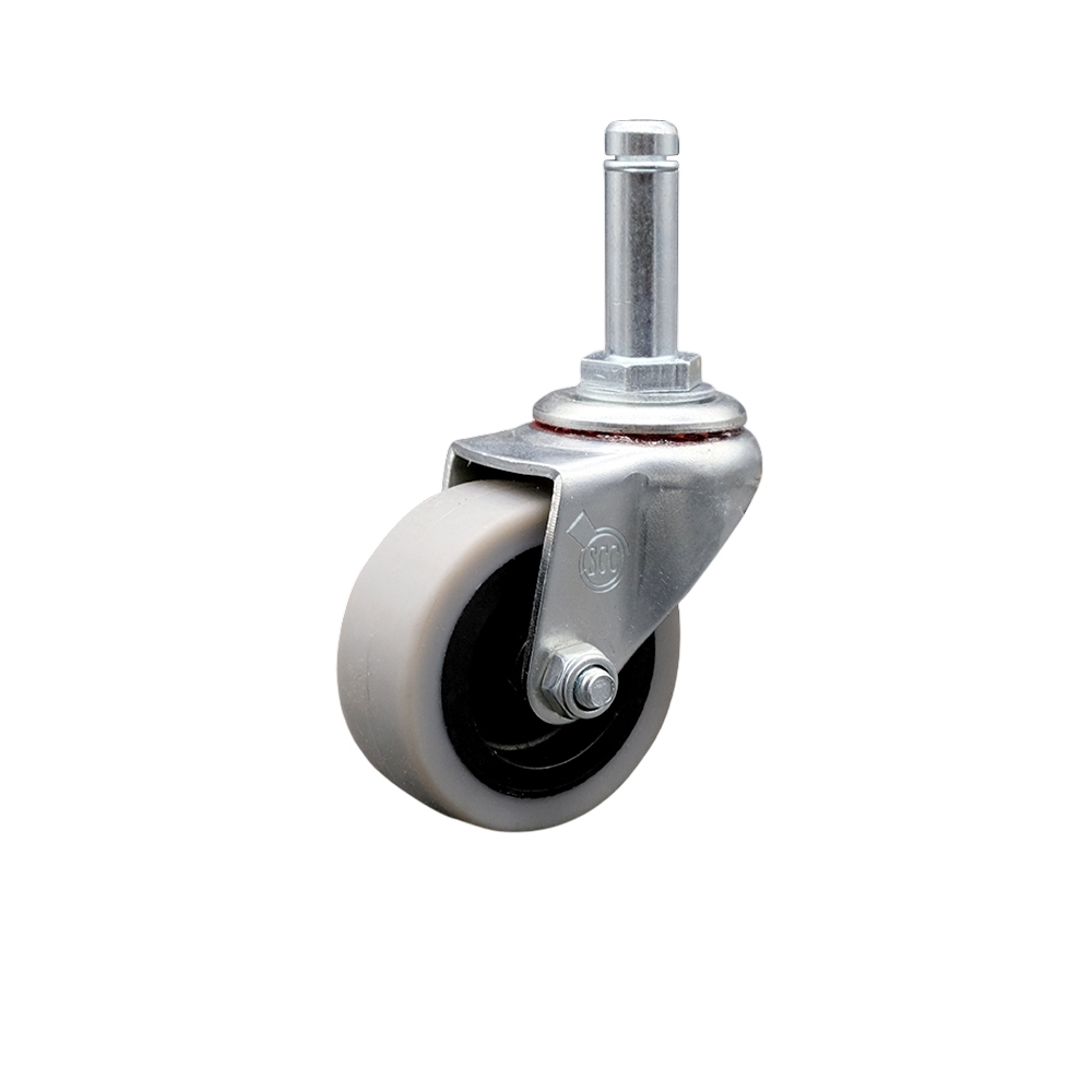 Service Caster Brand Replacement for Colson Caster 1.02251.441 MTG2 - 2 Inch Swivel Thermoplastic Rubber Caster and 7/16 x 1-3/8 Grip Ring Stem - 80 lbs./caster — photo 1