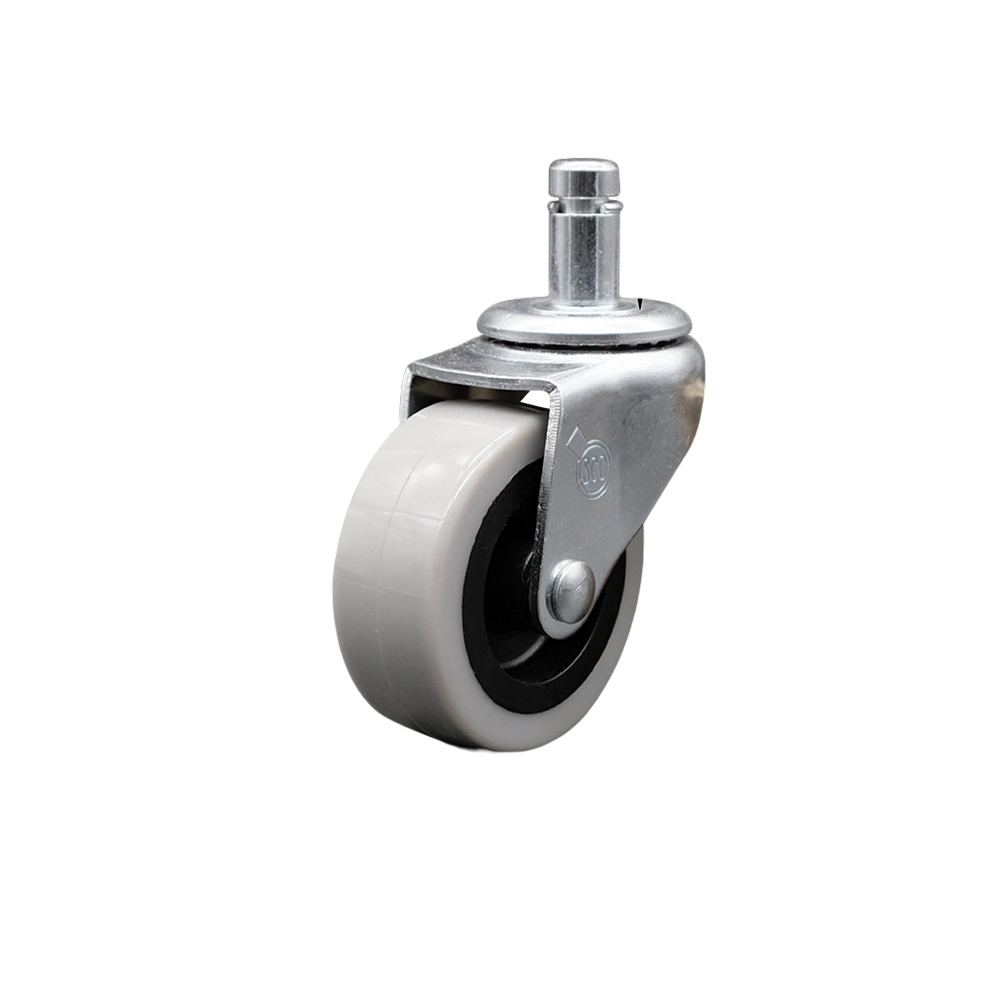 2 Inch Swivel Polyurethane Caster Wheel and 7/16 Inch by 7/8 Inch Grip Ring Stem Caster - 90 lbs. Per Caster - Service Caster Brand — photo 1
