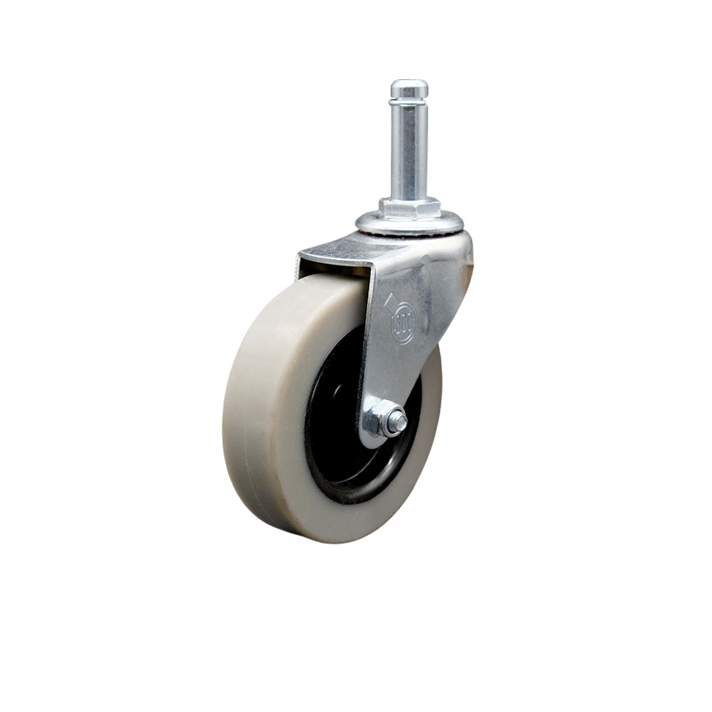 Service Caster Brand Replacement for Colson Caster 1.03351.441 MTG2 - 3 Inch Swivel Thermoplastic Rubber Caster and 7/16 x 1-3/8 Grip Ring Stem - 110 lbs./caster — photo 1