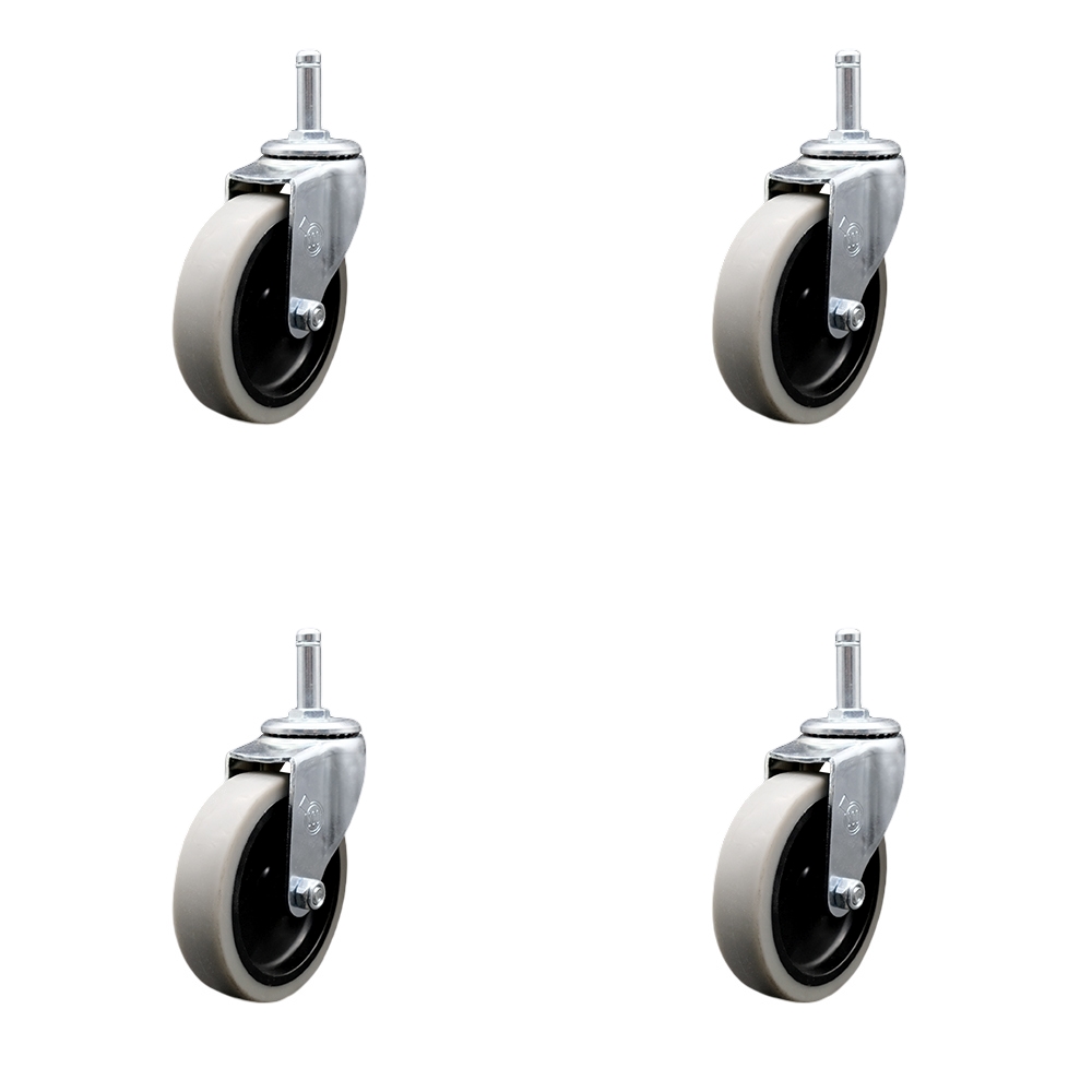 Choice Bussing Utility Cart Caster Set - Replacement Caster Set - Includes 4 Swivel Casters - Set of 4 - Service Caster Brand — photo 1