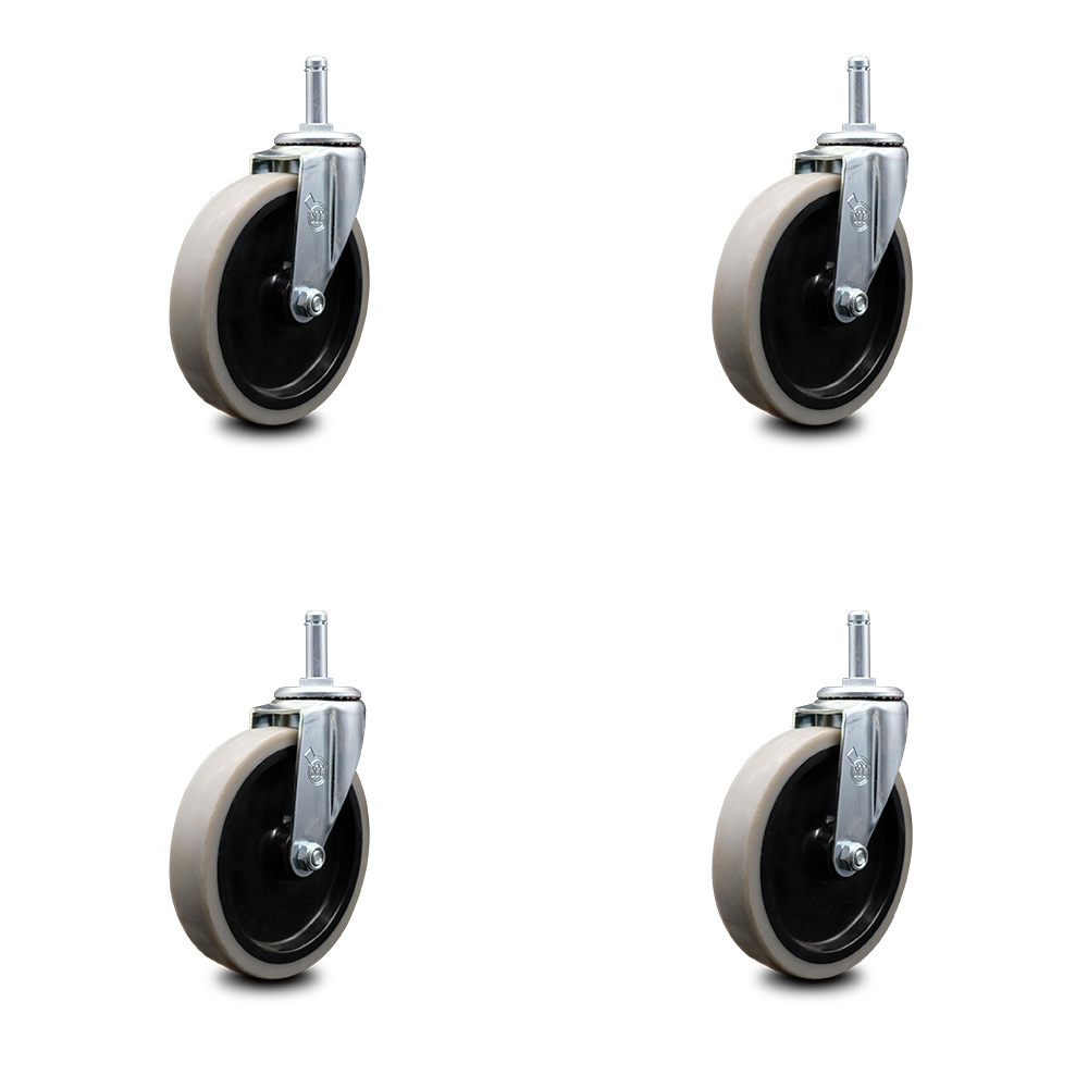 Cambro 41076 Swivel Caster Replacement Set - BC340KD Utility Cart