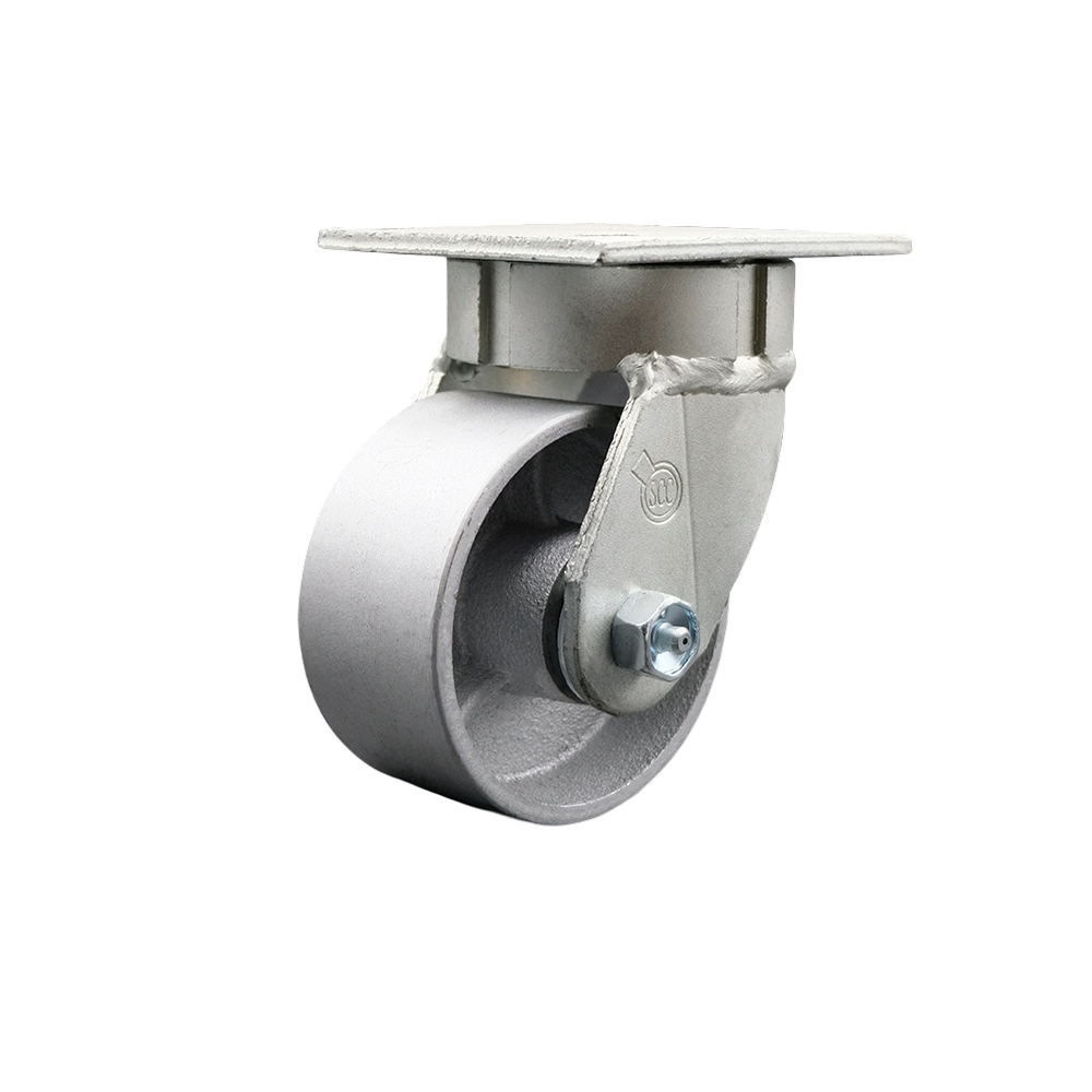 Heavy Duty Kingpinless Swivel Top Plate Caster with 4 Inch Semi Steel Cast Iron Wheel and Ball Bearings - 1,000 lbs. Capacity/Caster - Service Caster Brand — photo 1