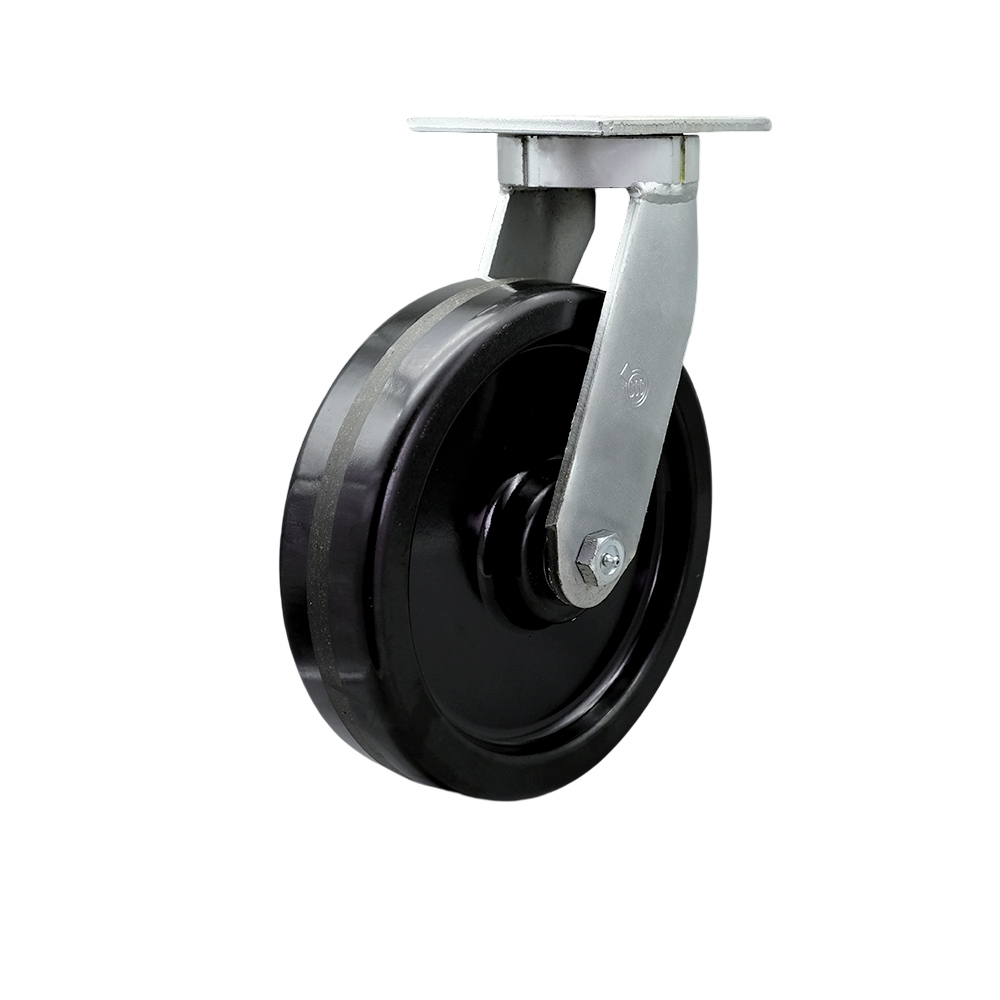 Extra Heavy Duty Kingpinless 10” x 3” Phenolic Swivel Caster for Cranes, Gantries, Hoists, and Winches - 2,900 lbs Per Caster - Service Caster Brand — photo 1