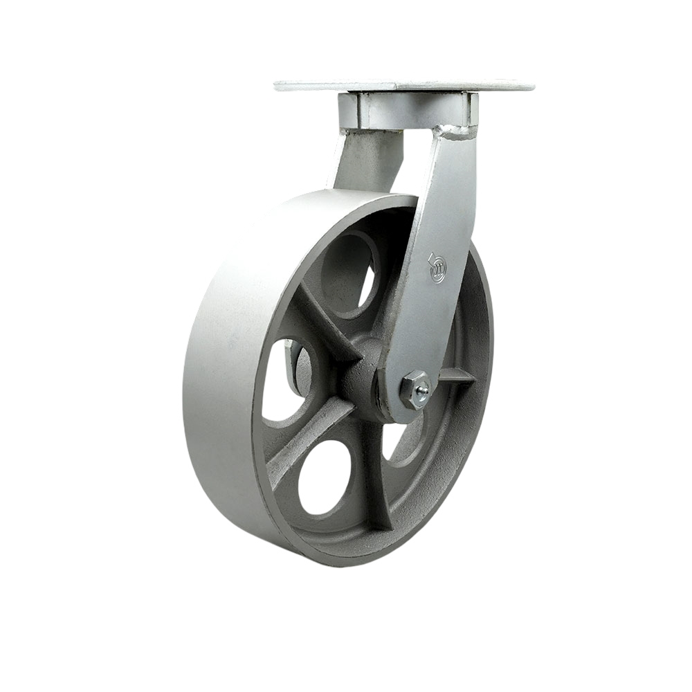 Extra Heavy Duty Kingpinless 10” x 3” Semi Steel Cast Iron Swivel Caster for Cranes, Gantries, Hoists, and Winches – 2,500 lbs Per Caster - Service Caster Brand — photo 1