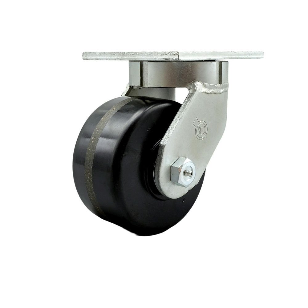 Service Caster Brand Replacement Caster for McMaster Carr Caster 2293T55 - Swivel Top Plate Extra Heavy Duty Caster with 6 Inch Phenolic Wheel - 2,000 lbs. Capacity/Caster — photo 1
