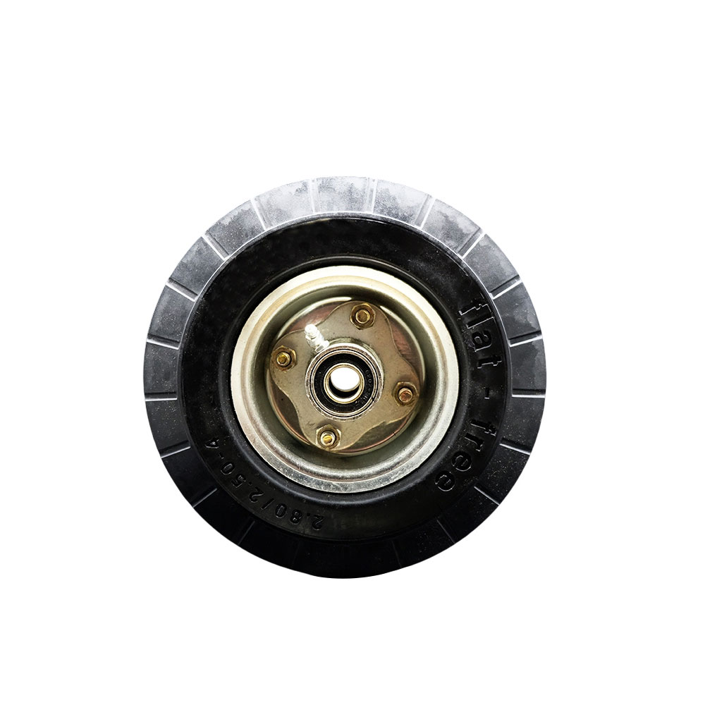 8" x 2.75" Flat Free Hand Truck Appliance Dolly Wheel Only with a 2.25" Offset Hub and Ball Bearings - Dolly Wheels Replacement - 250 lbs. Capacity per Wheel - Service Caster Brand — photo 1