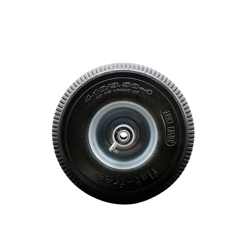 10" x 3" Flat Free Hand Truck Appliance Dolly Wheel Only with a 2.25" Offset Hub and Ball Bearings - Dolly Wheels Replacement - 280 lbs. Capacity per Wheel - Service Caster Brand — photo 1