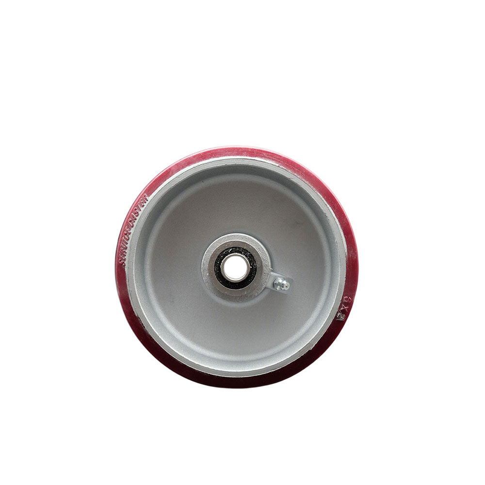 6" x 2" Polyurethane on Aluminum Wheel Only with Precision Ball Bearing - 1/2" Bore - 1200 lbs Capacity per Wheel  -  Service Caster Brand — photo 1