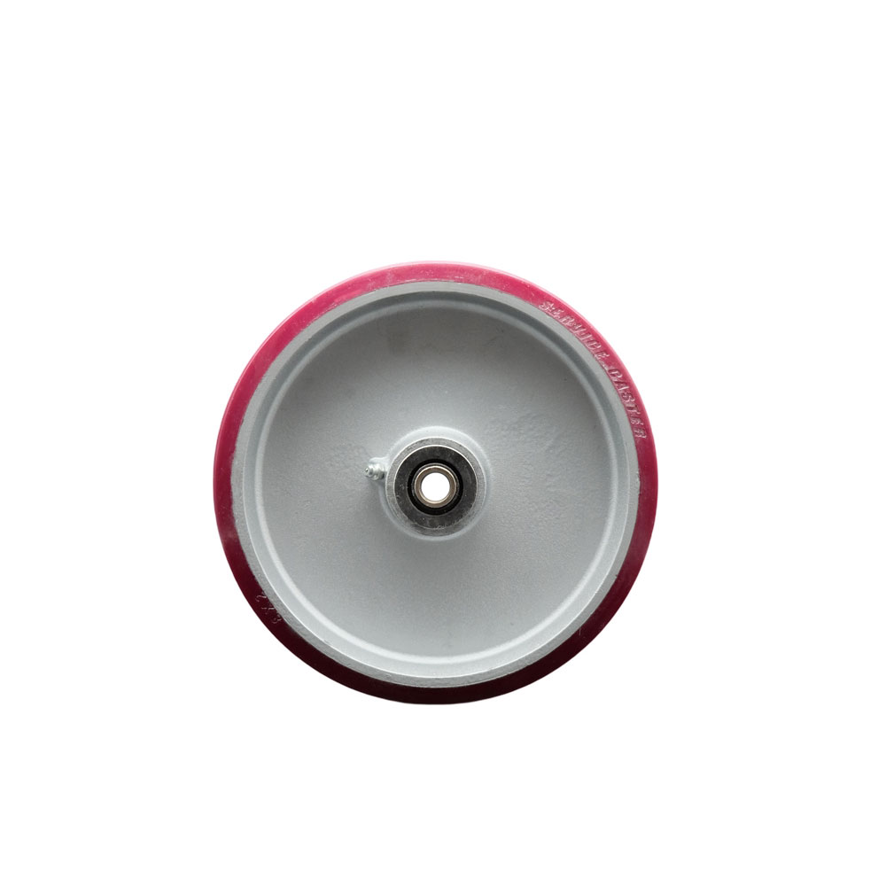 8" x 2" Polyurethane on Aluminum Wheel Only with Roller Bearing - 1/2" Bore - 1250 lbs Capacity per Wheel  -  Service Caster Brand — photo 1
