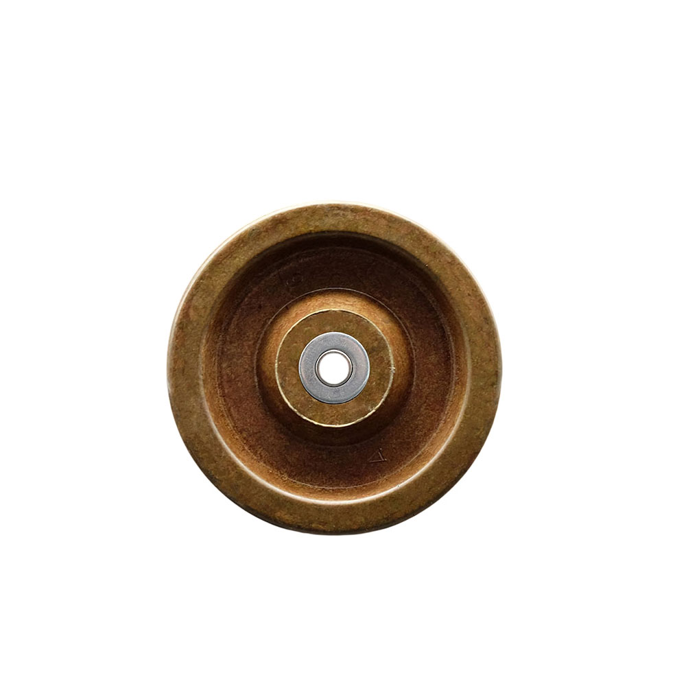 4" x 1.25" High Temperature Phenolic Wheel Only with Roller Bearing - 3/8" Bore - 600 lbs Capacity per Wheel - Service Caster Brand — photo 1