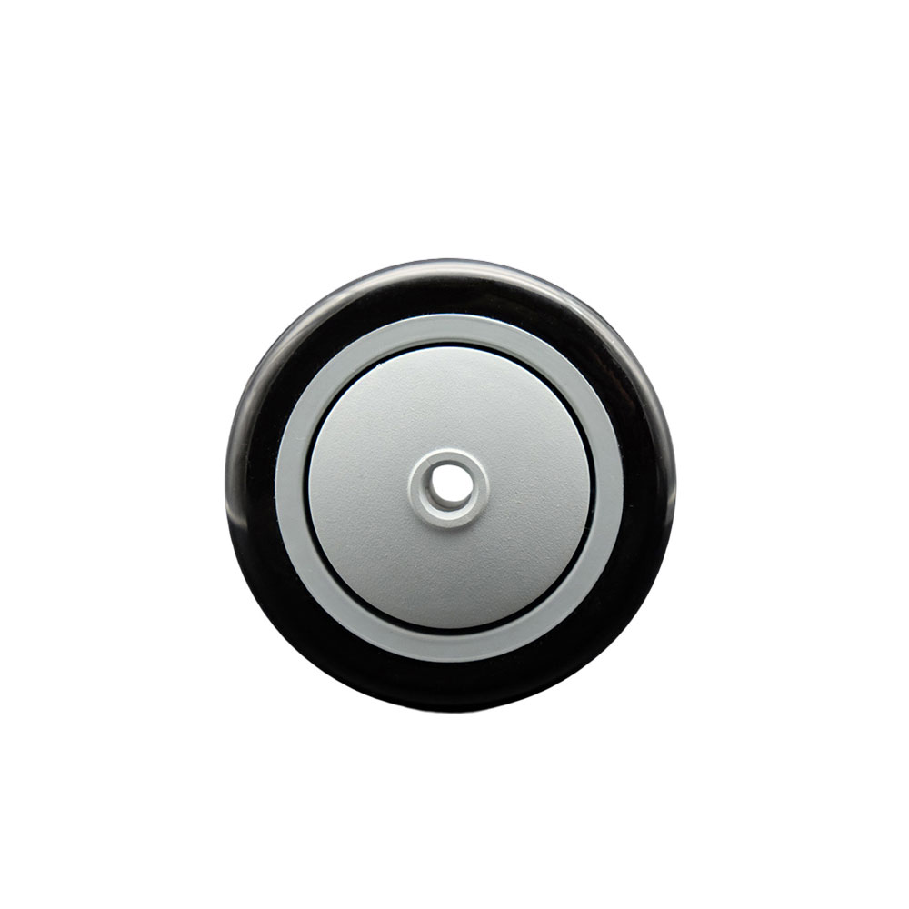 Service Caster Brand Replacement Wheel for Grainger Wheel 26Y356 - 4 Inch Black Polyurethane Wheel Only with Precision Ball Bearing - 3/8" Bore - Fits Shopping Carts and Platform Trucks — photo 1