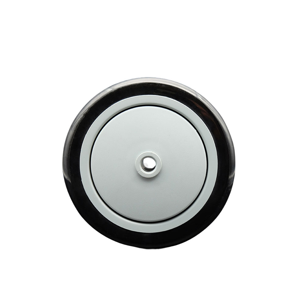 Service Caster Brand Replacement Wheel for Grainger Wheel 1KB23 - 5 Inch Black Polyurethane Wheel Only with Precision Ball Bearing - 3/8" Bore - Fits Shopping Carts and Platform Trucks — photo 1
