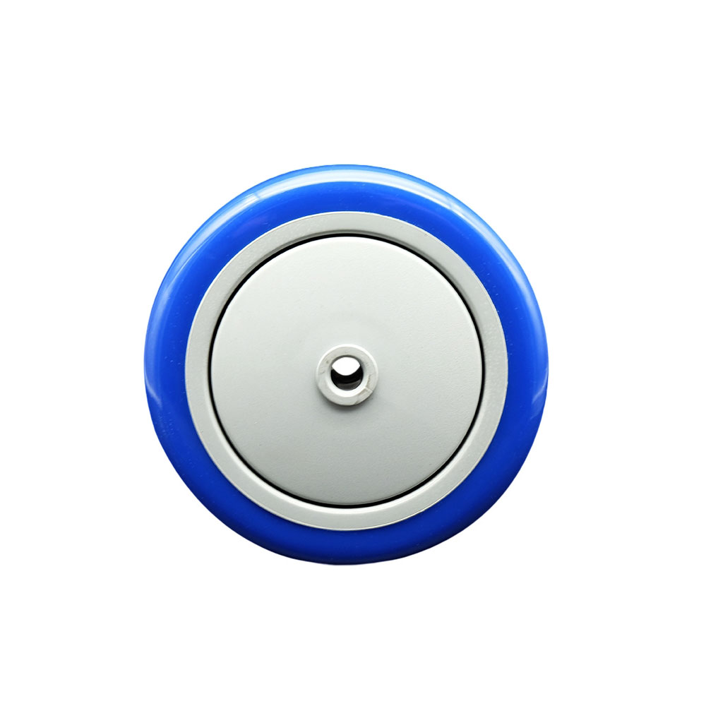 Service Caster Brand Replacement Wheel for Grainger Wheel 1KB23 - 5 Inch Blue Polyurethane Wheel Only with Precision Ball Bearing - 3/8" Bore - Fits Shopping Carts and Platform Trucks — photo 1