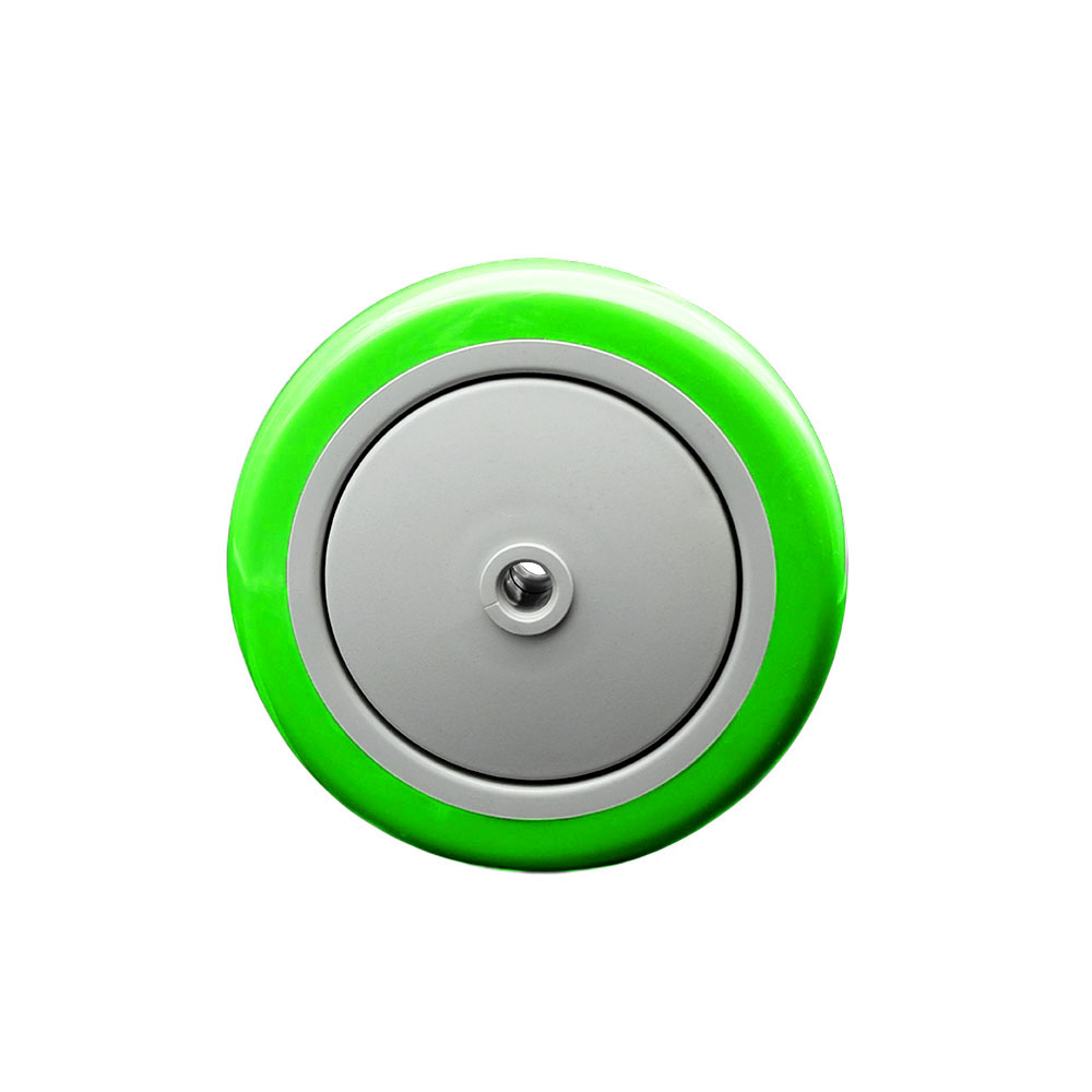 Service Caster Brand Replacement Wheel for Grainger Wheel 1KB23 - 5 Inch Green Polyurethane Wheel Only with Precision Ball Bearing - 3/8" Bore - Fits Shopping Carts and Platform Trucks — photo 1