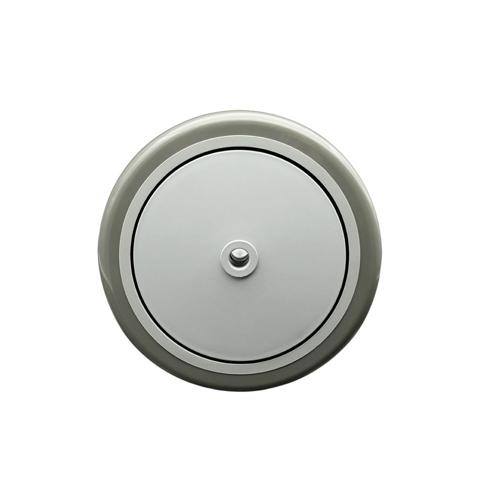 6" x 1.25" Gray Polyurethane on Gray Polyolefin Wheel Only with Precision Ball Bearing - 3/8" Bore - Non Marking/Non Marring - 350 lbs Capacity per Wheel  -  Service Caster Brand — photo 1