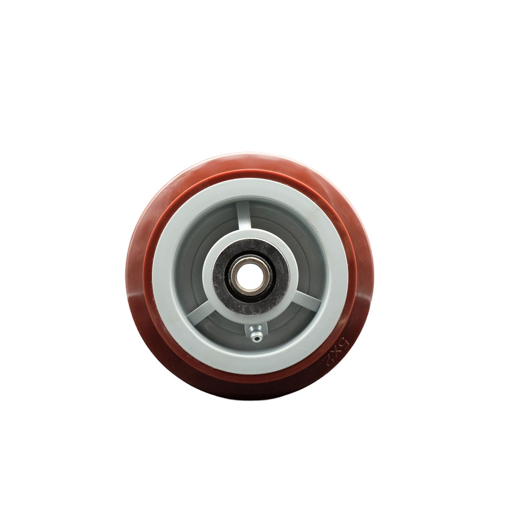 5" x 2" Polyurethane on Polyolefin Wheel Only with Roller Bearing - 1/2" Bore - 600 lbs Capacity per Wheel  -  Service Caster Brand — photo 1