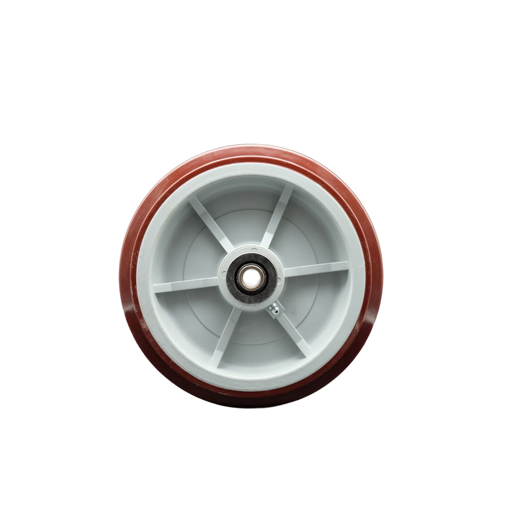 8" x 2" Polyurethane on Polyolefin Wheel Only with Roller Bearing - 1/2" Bore - 800 lbs Capacity per Wheel  -  Service Caster Brand — photo 1