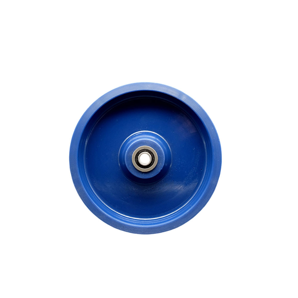 8" x 2" Solid Polyurethane Wheel Only with Precision Ball Bearing - 1/2" Bore - 1400 lbs Capacity per Wheel  -  Service Caster Brand — photo 1