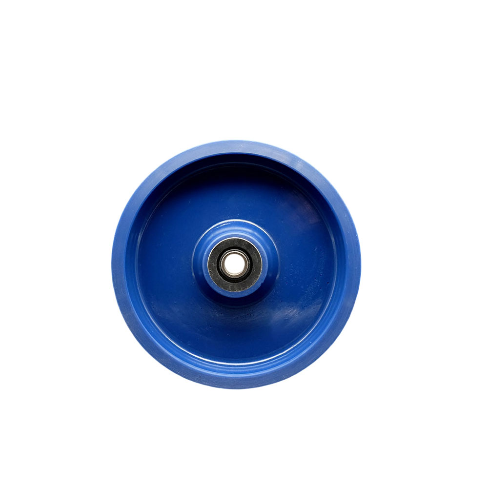8" x 2" Solid Polyurethane Wheel Only with Roller Bearing - 1/2" Bore - 1400 lbs Capacity per Wheel  -  Service Caster Brand — photo 1
