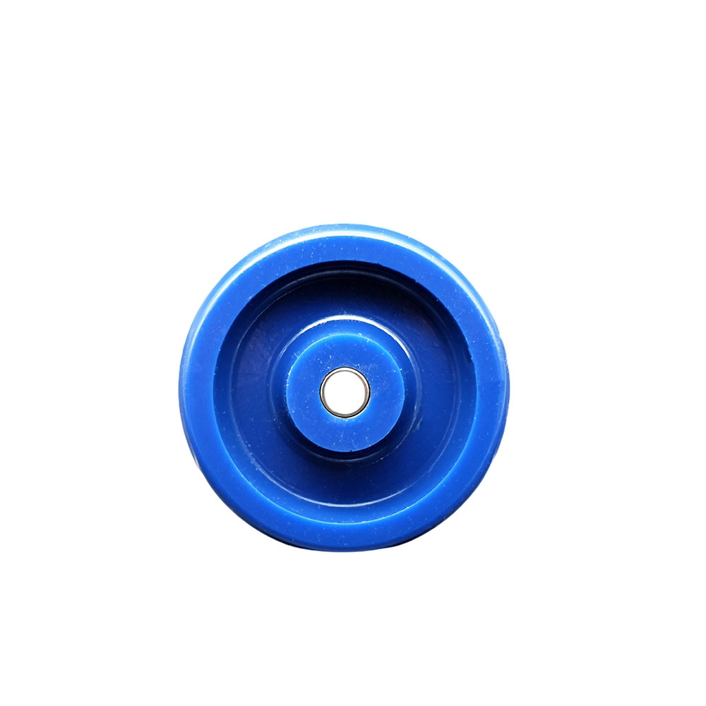 4" x 1.25" Solid Polyurethane Wheel Only - 3/8" Bore - 400 lbs Capacity per Wheel  -  Service Caster Brand — photo 1