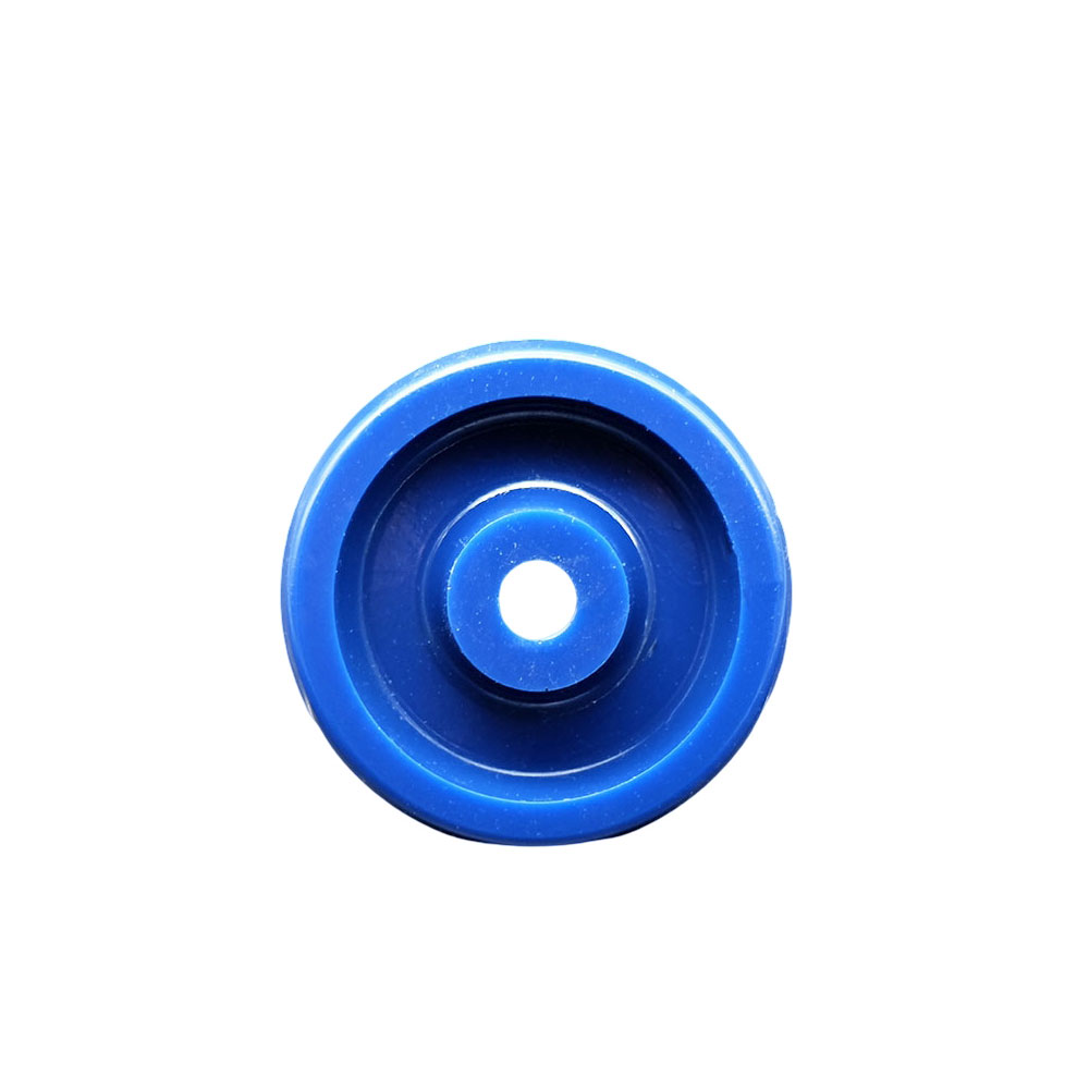 4" x 1.25" Solid Polyurethane Wheel Only - 1/2" Bore - 400 lbs Capacity per Wheel  -  Service Caster Brand — photo 1