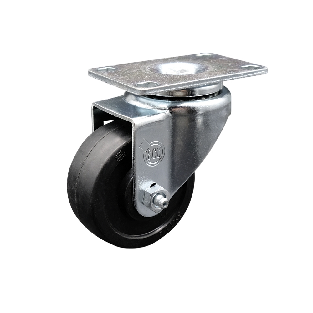 Service Caster Brand Replacement Caster for McMaster Carr Caster 8359T11 - Stainless Steel Swivel Top Plate Caster with 3 Inch Soft Rubber Wheel - 175 lbs. Capacity/Caster — photo 1