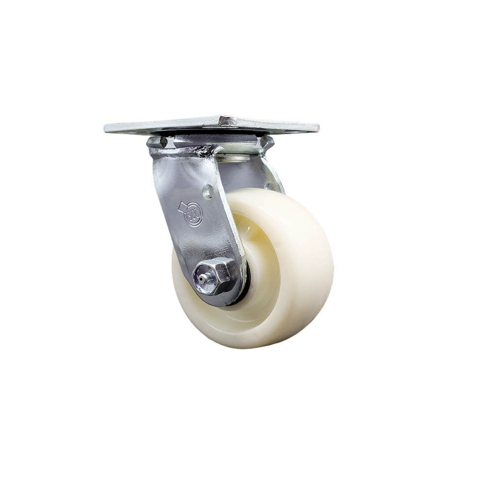 Stainless Steel Nylon Swivel Top Plate Heavy Duty Caster with 4 Inch Wheel – 800 lbs. Capacity/Caster - Service Caster Brand — photo 1