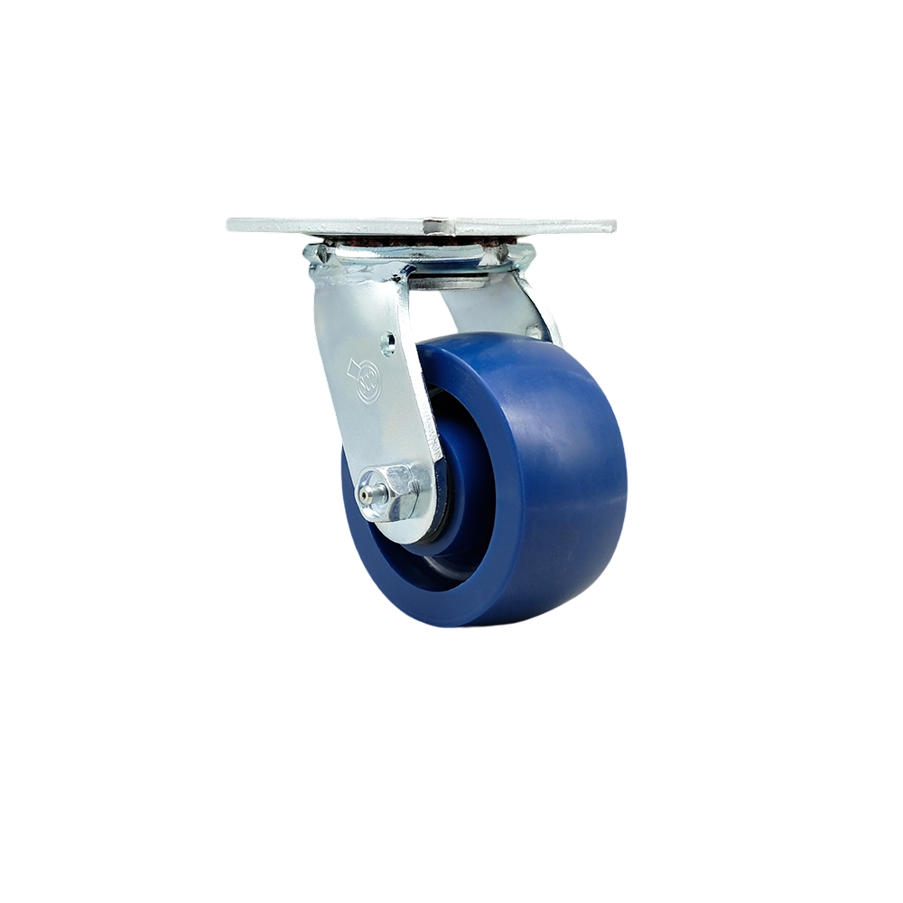 Stainless Steel Solid Polyurethane Swivel Top Plate Heavy Duty Caster with 4 Inch Wheel – 700 lbs. Capacity/Caster - Service Caster Brand — photo 1