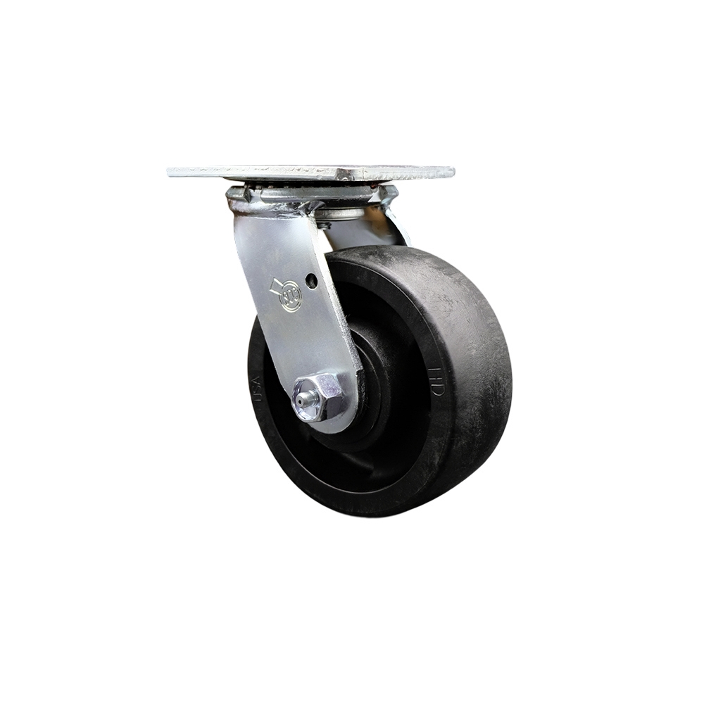 Stainless Steel Glass Filled Nylon Swivel Top Plate Heavy Duty Caster with 5 Inch Wheel – 1,250 lbs. Capacity/Caster - Service Caster Brand — photo 1