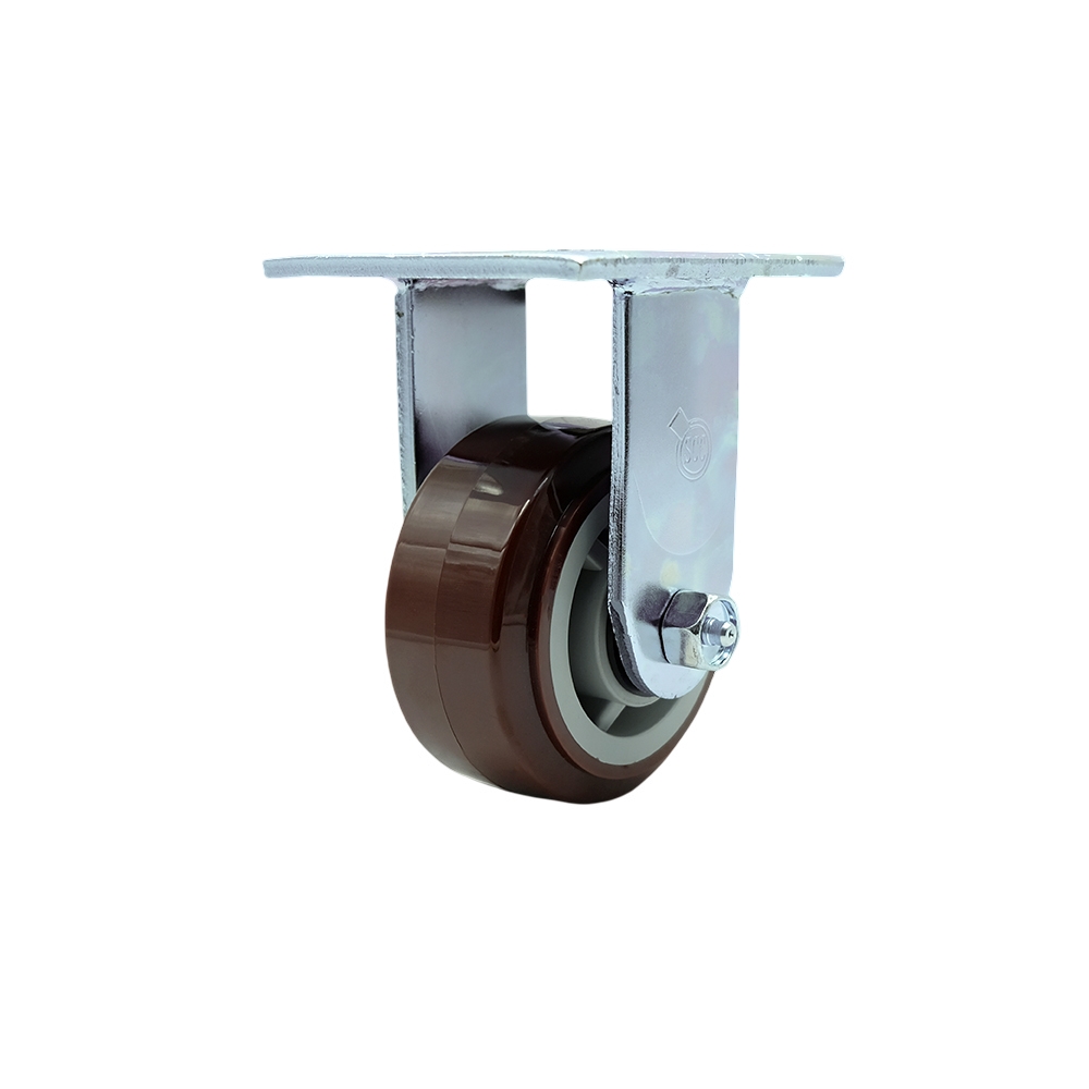 Stainless Steel Polyurethane Rigid Top Plate Heavy Duty Caster with 4 Inch Wheel – 600 lbs. Capacity/Caster - Service Caster Brand — photo 1