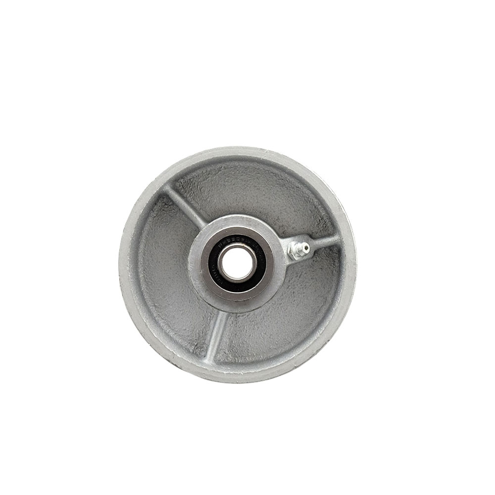 4" x 2" Semi Steel Cast Iron Wheel Only with Precision Ball Bearing - 1/2" Bore - 700 lbs Capacity per Wheel  -  Service Caster Brand — photo 1